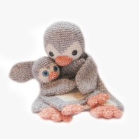 Duo Deal: Pinguin Lappenpop en Baby Pinguin mini Lappenpop Pdf patroon